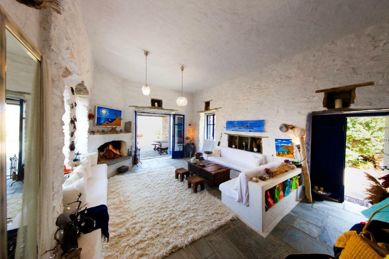 Amelia Beachfront Villa Korissia  Eksteriør billede
