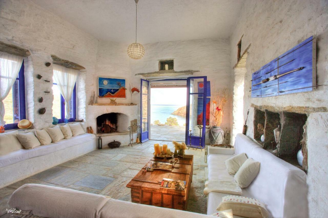 Amelia Beachfront Villa Korissia  Eksteriør billede